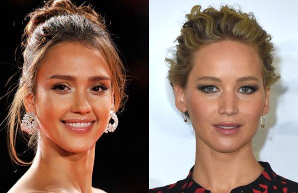 왼쪽이 제시카 알바, 오른쪽이 제니퍼 로렌스. 어느 쪽이 더 예쁜 얼굴인가요? 서양인들은 누가 더 예쁘다 생각할까요? [사진=IMDb]