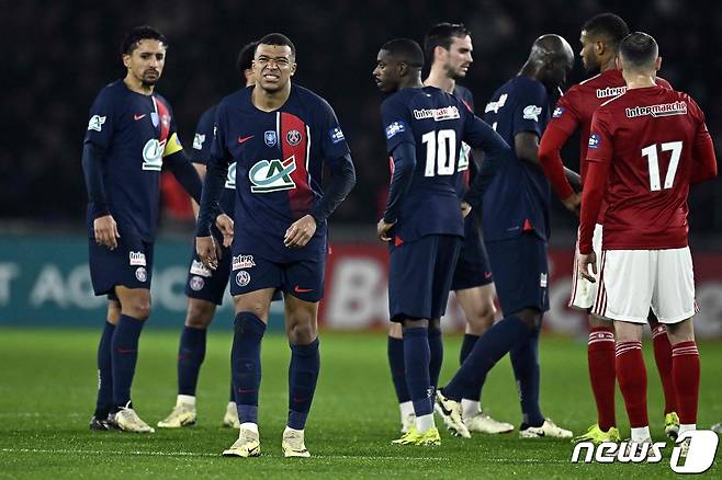 브레스트를 꺾은 PSG.  ⓒ AFP=뉴스1