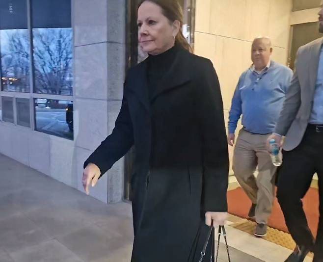 지난 6일 방한한 메리 바라 GM 회장./박성우 기자