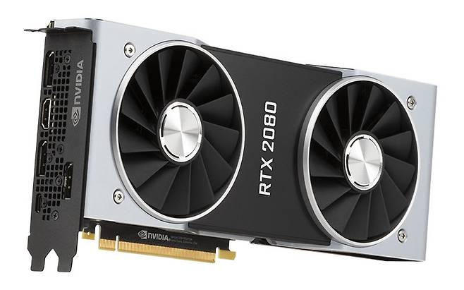 엔비디아 지포스 RTX 2080 그래픽카드 (출처 : NVIDIA)