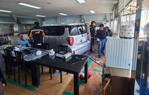 남양주시에서 차량 한 대가 음식점으로 돌진하는 사고가 발생했다. 독자제공