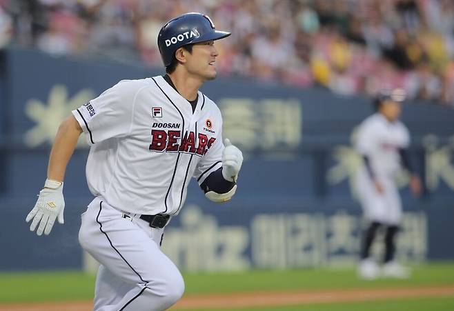 ▲ 두산 김재호는 지난 해 8월 타율 .435로 뜨거운 여름을 보냈다. ⓒ두산 베어스