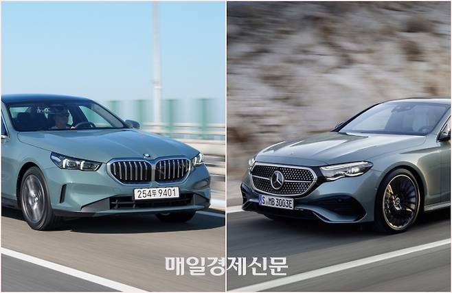 파노플리 효과를 본 BMW 5시리즈(왼쪽)와 벤츠 E클래스 [사진출처=BMW, 벤츠]