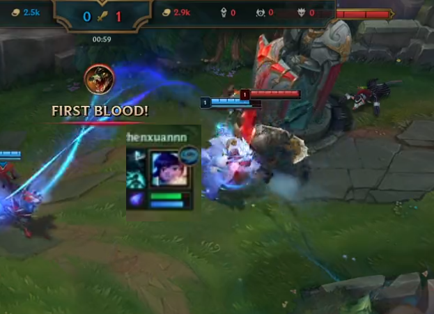 누누로 트롤 행위를 하는 천쉬안, 사진=Clown(@Funny_ClownOce) 개인 SNS