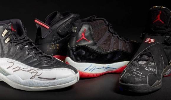조던 6·8·11·12 농구화에는 조던의 친필 서명도 들어가 있다. / 사진=소더비