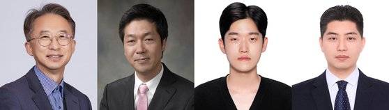 (왼쪽부터) 연세대 이상영 교수, 고려대 곽상규 교수, 연세대 김홍이 박사(제1저자), 고려대 이경민 박사(제1저자)