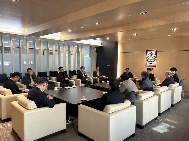 ▲ 13일 오전 정몽규 대한축구협회 회장 없이 열린 임원 회의.