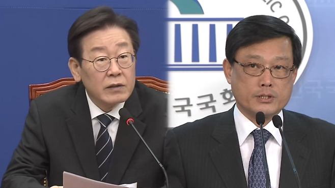 (왼쪽부터) 이재명 더불어민주당 대표, 문학진 전 민주당 의원. / 사진=MBN