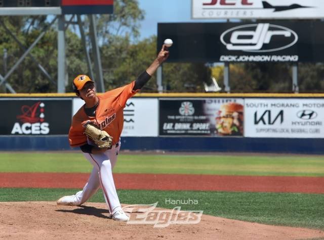 많은 잠재력으로 기대를 받고 있는 황준서. 사진=한화 제공