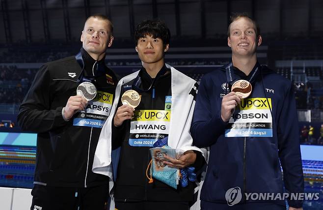 세계선수권 남자 자유형 200ｍ 챔피언 황선우 [AP=연합뉴스 자료사진]