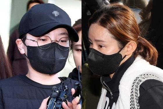 전청조(왼쪽)와 남현희 [연합]