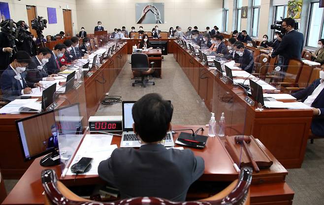 2021년 국회 과학기술정보방송통신위원회 국정감사 장면