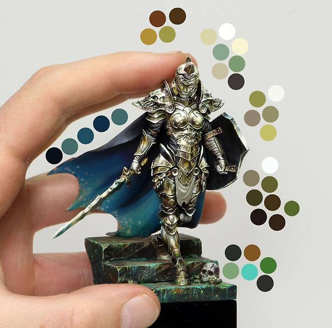 세르지오 깔보의 NMM 작품 [@segiocalvominiatures 인스타그램]