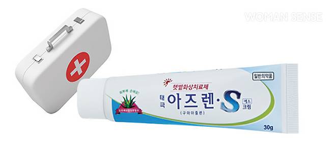 해외여행 화상 연고 아즈렌S크림