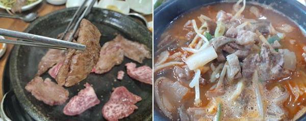 경남 합천 삼가면에서는 전통 깊은 오일장 ‘삼가장’이 선다. 소를 중심으로 축산업이 발달한 지역이라 식육식당마다 소 한 마리씩 경매받아 정육하면서부터 저렴하고 맛 좋은 한우구이와 장터국밥을 맛볼 수 있게 됐다.