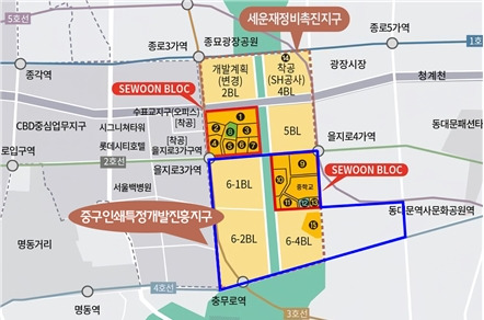 ▲ 중구 인쇄특정개발진흥지구. 사진=서울인쇄조합 제공.