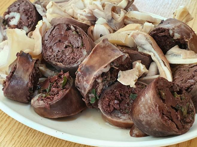 소문난시골순대의 메인 메뉴. /사진=다이어리알