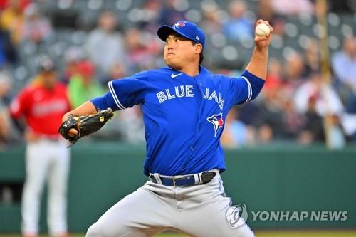 이제 더는 볼 수 없는 '빅리거' 류현진의 투구 장면 [게티이미지/AFP=연합뉴스]