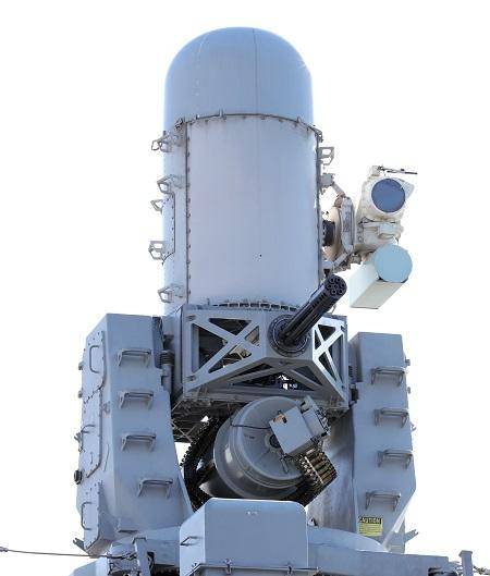 유도탄호위함(FFG) 경기함에 탑재돼 운용되고 있는 CIWS ‘MK15 팔랑스. 사진 제공=국방일보