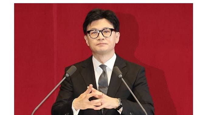 체포동의안 이유 설명하는 한동훈 장관. 연합뉴스 자료사진