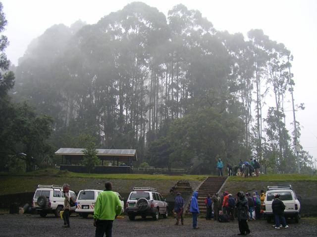 탄자니아 지역 탐사의 중심 도시인 아루샤. 짐꾼들이 킬리만자로 등반을 준비하고 있다.