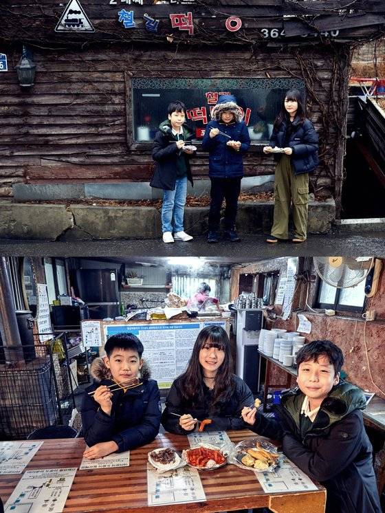 50여 년이 넘도록 서울 시민들의 사랑을 받아온 서대문구 철길떡볶이를 방문한 소중 학생기자단.
