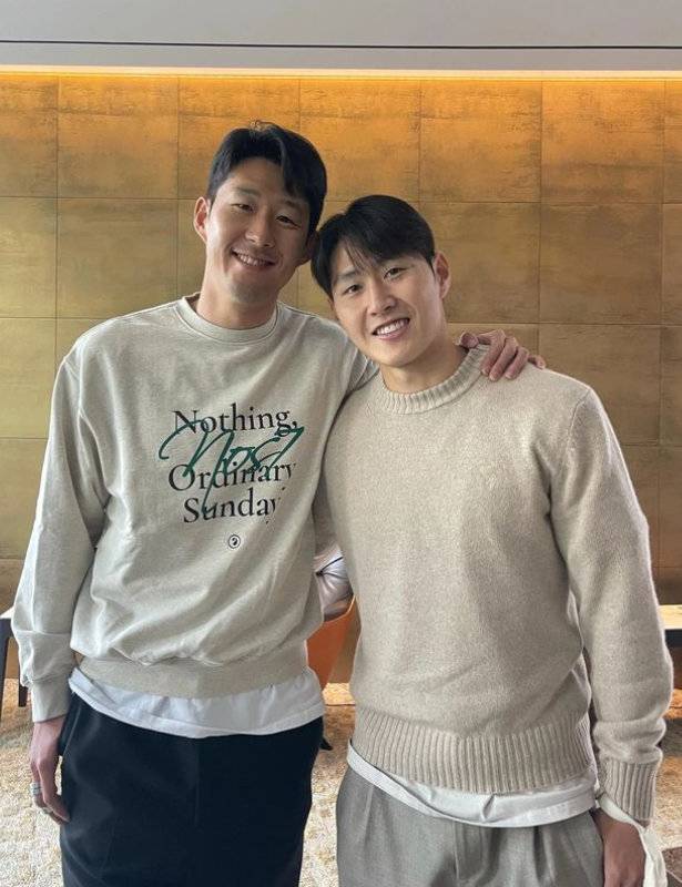 손흥민-이강인. 사진=손흥민 SNS