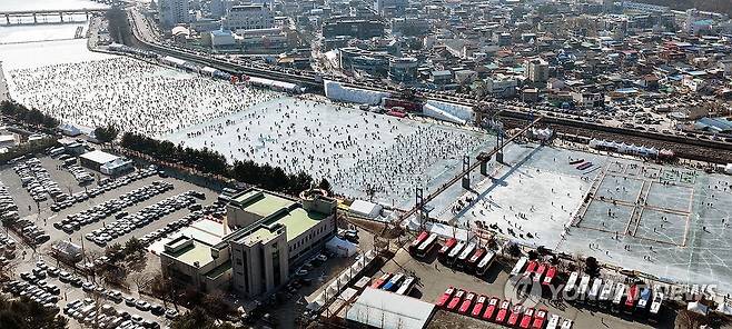 화천 산천어축제장의 모습 [연합뉴스 사진]