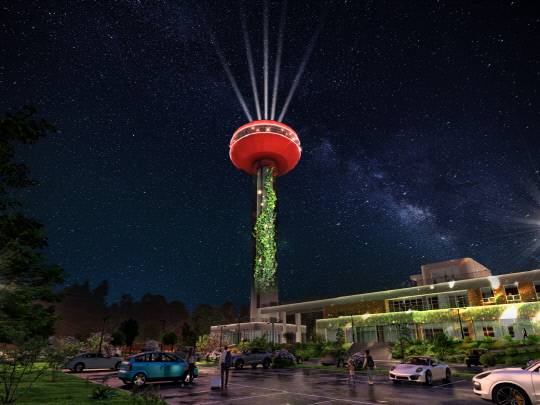 예당호 전망대 미디어파사드 송출 조감도.사진=예산군 제공