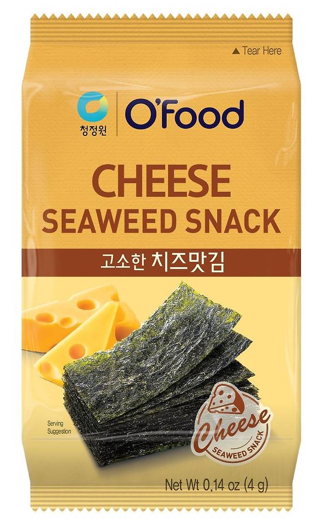 대상 글로벌 식품 브랜드 O`Food 치즈맛 김(시즈닝)ⓒ대상그룹