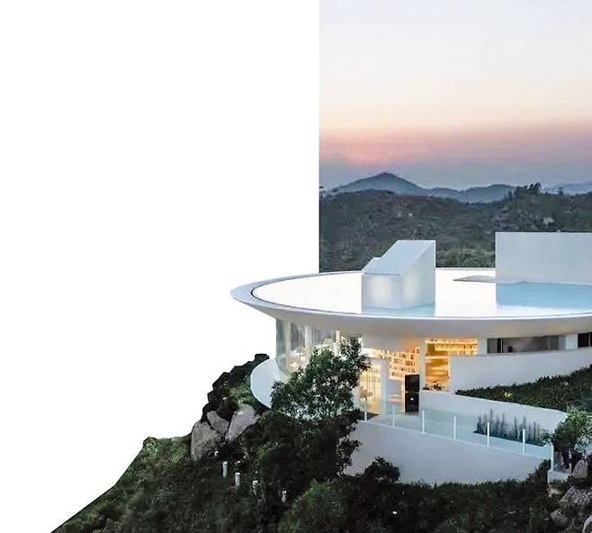 ‘수중 도서관’을 표방한 중국 광둥성 워터드롭도서관.   ⓒJin Weiqi/3andwich 홈페이지 캡처