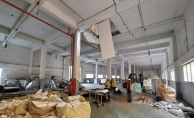 경기 오산시 폐공장 사고 현장. 경기도소방재난본부 제공