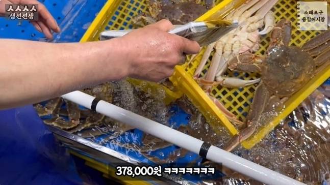 인천 소래포구 어시장이 바가지요금으로 또 다시 도마위에 올랐다. [사진출처 = 유튜브 영상 캡처]