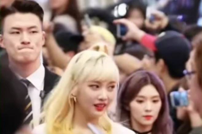 레드벨벳 경호하는 신승호