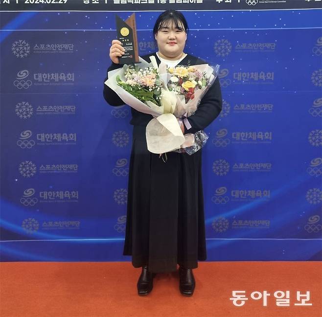 박혜정은 29일 서울 올림픽파크텔에서 열린 2024 대한체육회 체육상 시상식에서 경기 부문 최우수상을 받았다. 임보미 기자 bom@donga.com