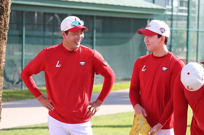 ▲ 투수진의 리더로서 팀을 이끌어 가는 중책도 맡고 있는 김광현 ⓒSSG랜더스