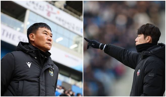 조성환 인천 감독  VS 김은중 수원 감독. 사진제공=프로축구연맹
