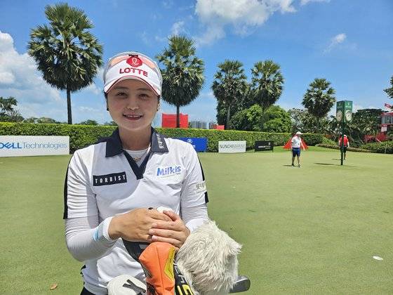 LPGA 투어 마수걸이 우승과 가까워지고 있는 최혜진. 센토사(싱가포르)=고봉준 기자