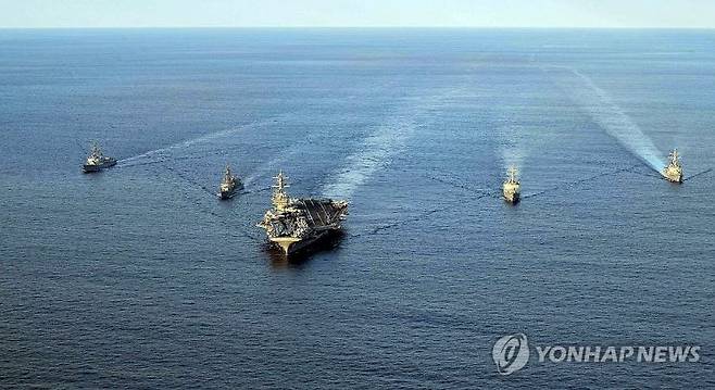한미일 해상훈련 [사진출처=연합뉴스]