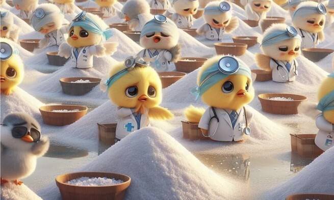 의대 정원 확대에 반대하는 일부 의사들이 사회관계망서비스(SNS)에서 의사를 비하하는 말인 ‘의새’를 표현한 그림을 올리는 인증으로 전공의들의 집단행동에 대한 정부 대응을 비판하고 있다. ‘젊은의사회’ 인스타그램 갈무리