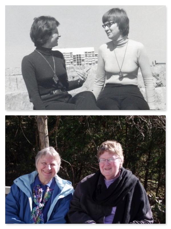 저자-편집자로 만나 문제의 74년 저작 '우리 모두가…'를 공동 집필한 스캔조니(왼쪽)와 낸시 하데스티. 70년대(위)과 2011년의 그들. lethadawsonscanzoni.com