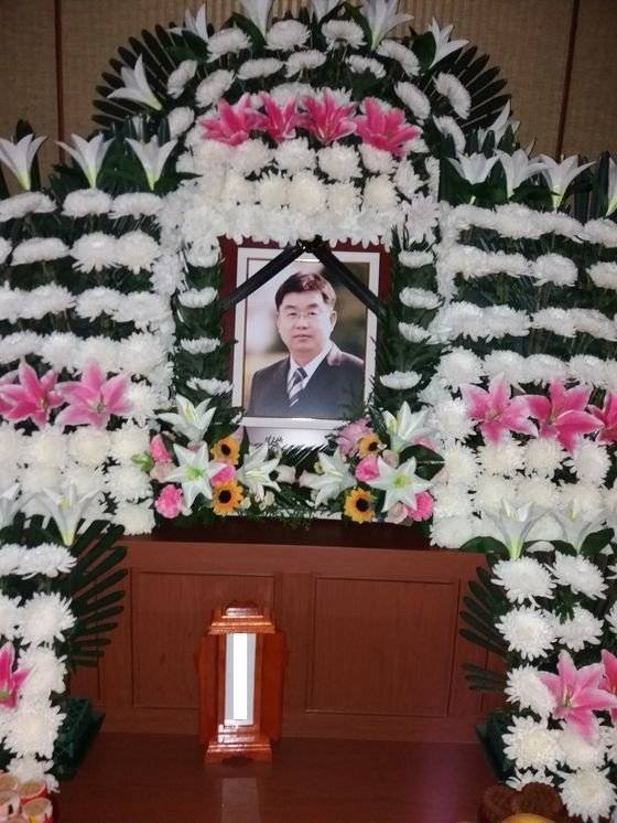 고 송경진 교사 빈소 모습. 사진 고 송경진 교사 유족