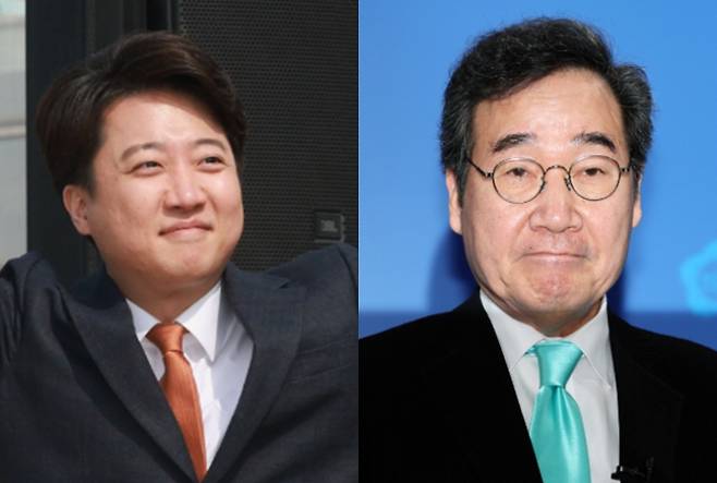 개혁신당 이준석 대표·새로운미래 이낙연 공동대표. 연합뉴스