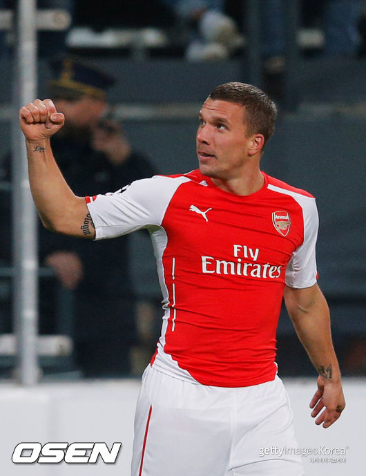 during the UEFA Champions League Group D match between RSC Anderlecht and Arsenal at Constant Vanden Stock Stadium on October 22, 2014 in Brussels, Belgium.