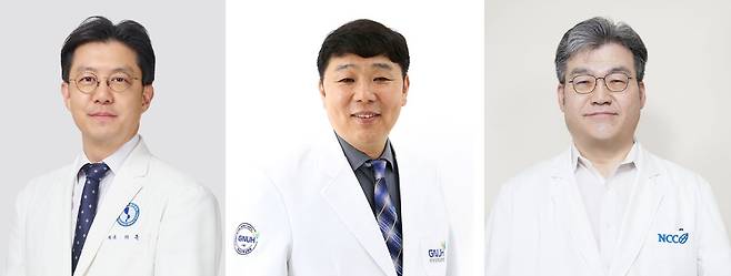 (왼쪽부터)허훈, 이영준, 류근원 교수./아주대병원 제공