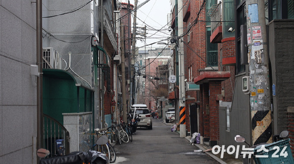 서울 광진구 건대입구역 인근 빌라. [사진=이수현 기자]