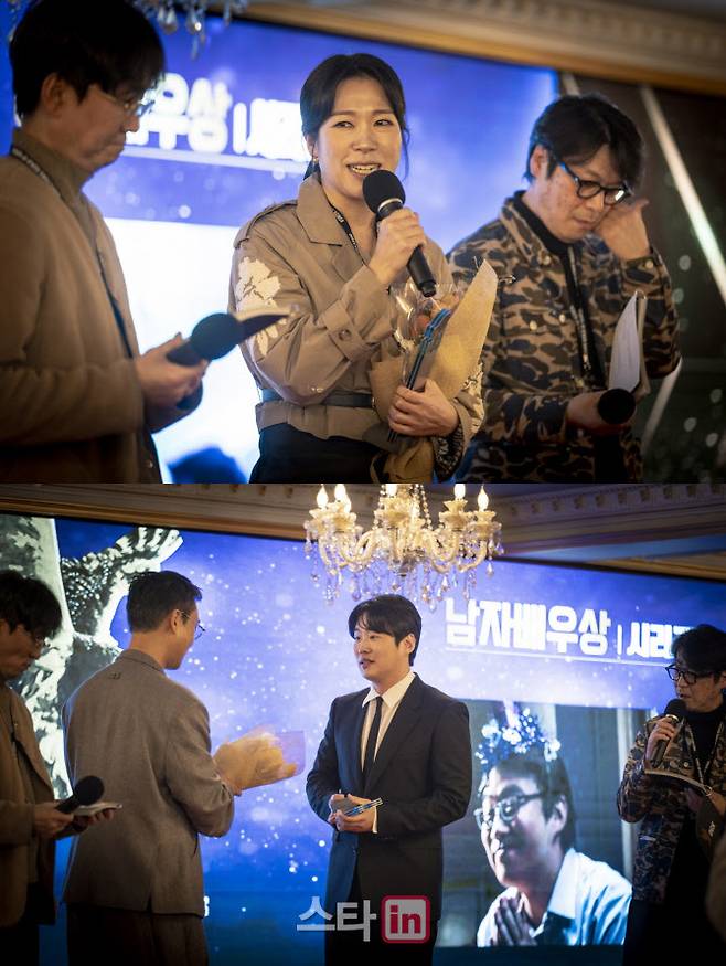 염혜란(위)과 안재홍