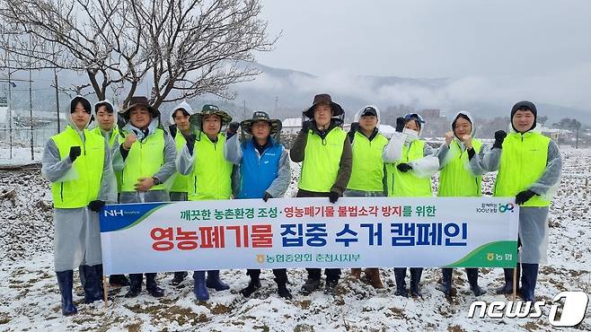 영농폐기물 집중수거 캠페인.(농협 춘천시지부 제공)/뉴스1