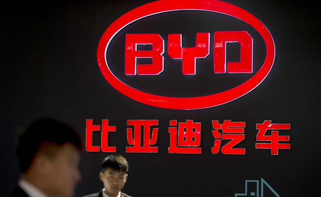 중국 전기차 업체 비야디(BYD) 로고 ⓒ뉴시스
