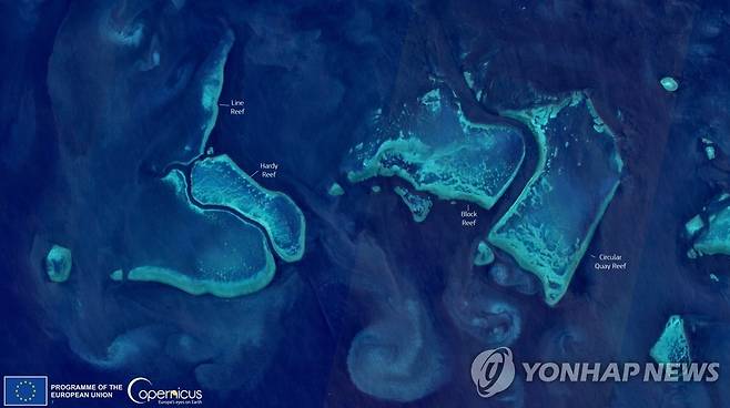 그레이트 배리어 리프 인공위성으로 촬영한 그레이트 배리어 리프
[EPA 연합뉴스 자료사진. 재판매 및 DB 금지]